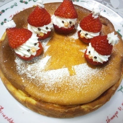 チーズケーキのクリスマスデコ用に作らせていただきました。
目はデコペンのチョコ、鼻は大粒のアラザンです。

思ったより簡単で、可愛くデコれました＾＾